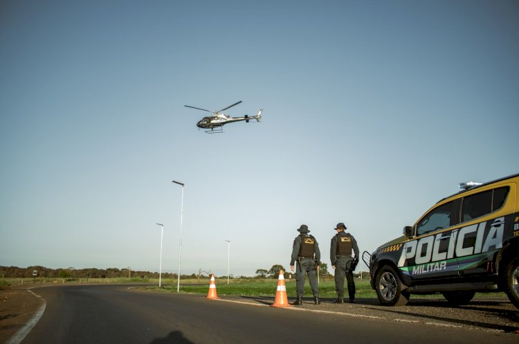 PMMS e Polícia Civil atuam com helicóptero em ofensiva contra o tráfico