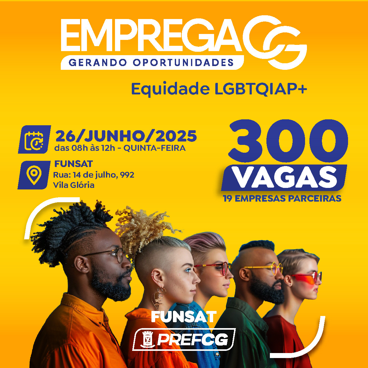 5ª-feira: Prefeitura realiza Emprega CG com foco na diversidade e inclusão profissional